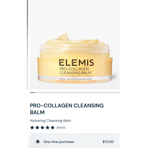 New Elemis Pro-Collagen Cleansing Balm 3.5oz $72!